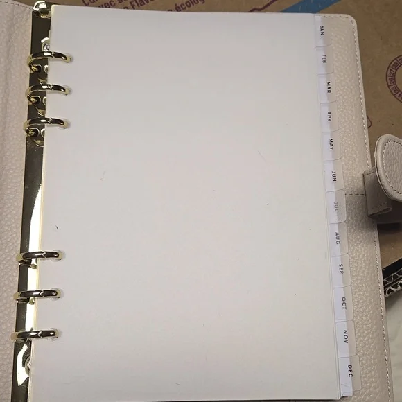 Stil Elegant Cream Leather Planner - Picture 3 of 4